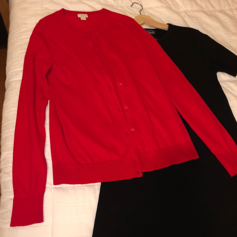Red J.crew Cardigan!